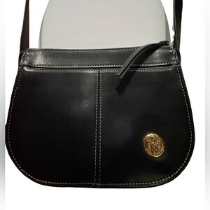 Vince Camuto Auden Black Leather Crossbody Bag MSRP $178